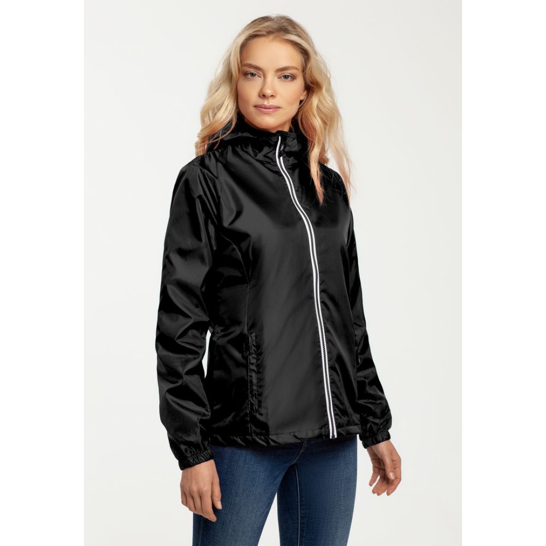 Ветровка женская Fastplant черная, S