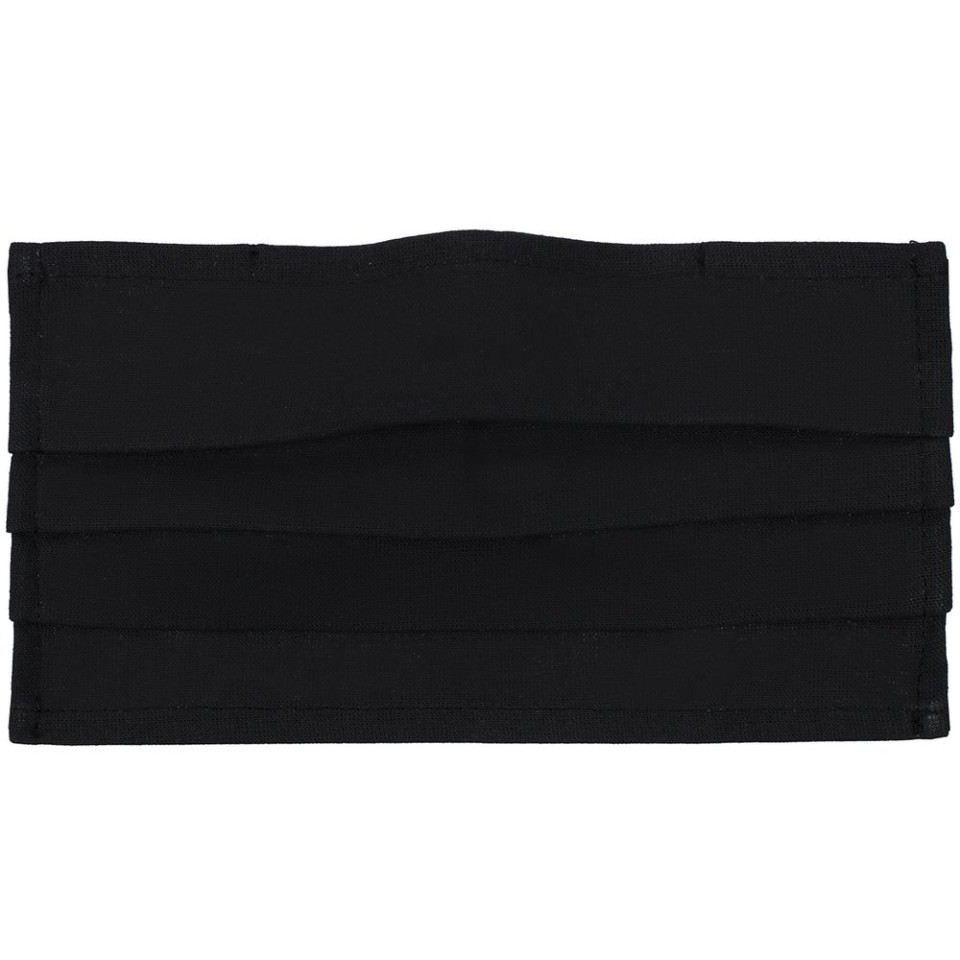 Маска гигиеническая Respire, двухслойная, немедицинская, черная, М