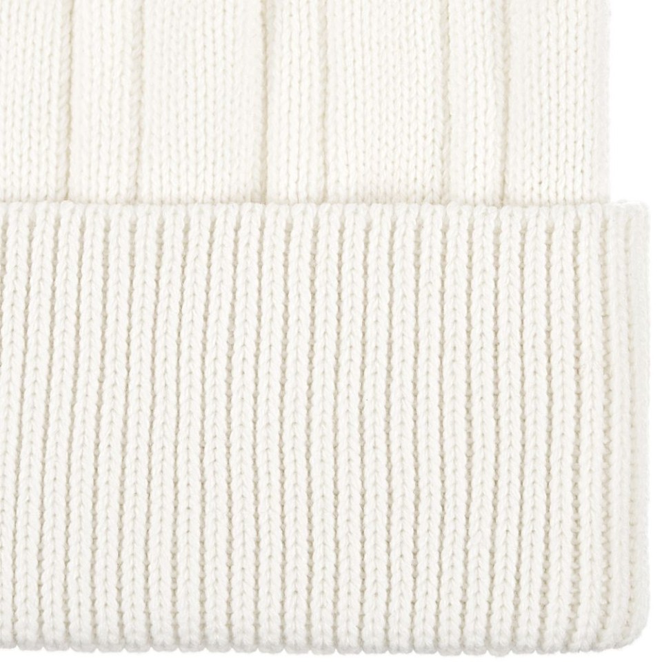 Шапка Knit Beat, белая (молочная)