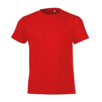 Футболка детская Regent Fit Kids, красная, на рост 118-128 см (8 лет)