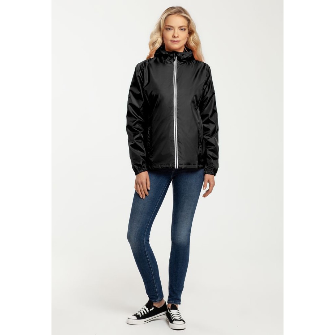 Ветровка женская Fastplant черная, S