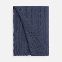 Плед Remitti, серо-синий (сланец)