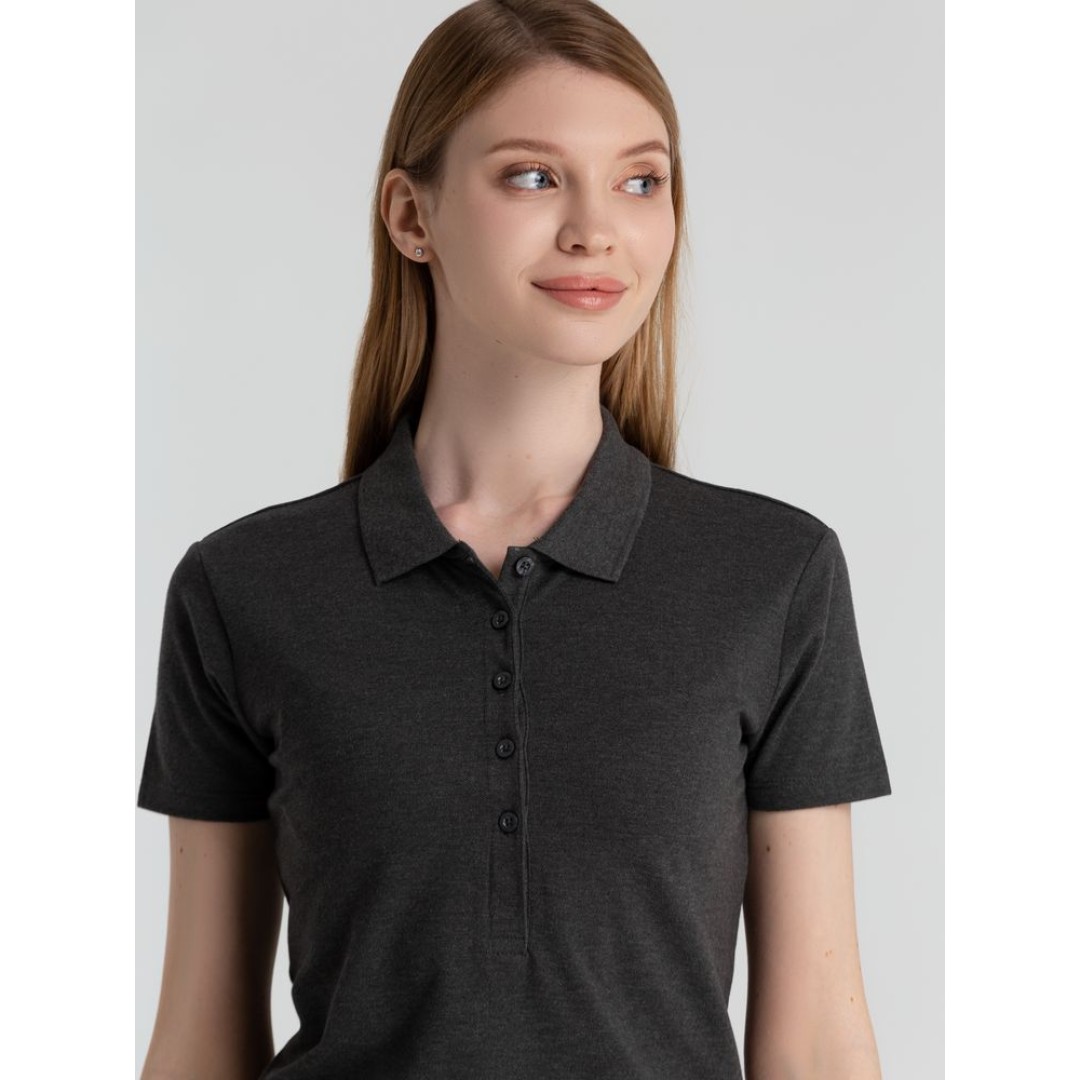 Рубашка поло женская Phoenix Women темно-серый меланж, XXL