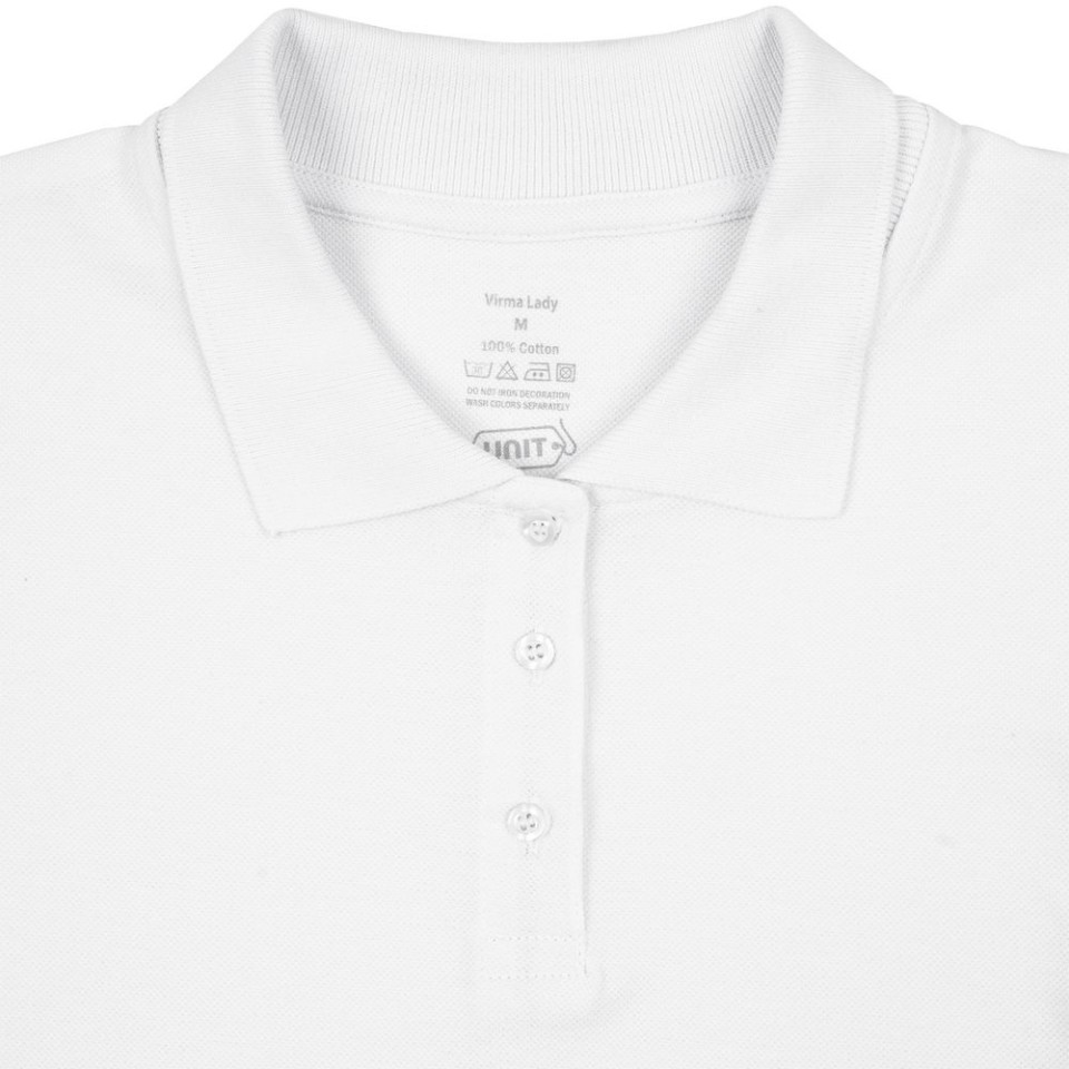 Рубашка поло женская Virma lady, белая, S