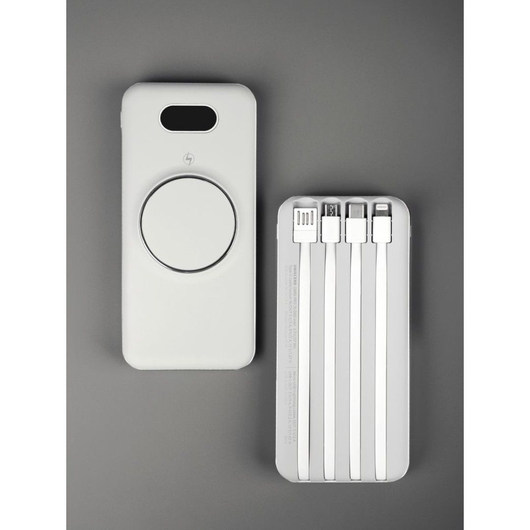 Внешний аккумулятор Omni Pro 10000 мАч, белый