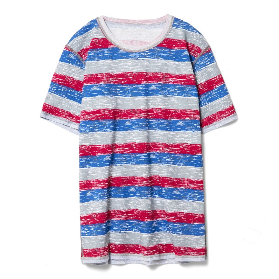 Футболка мужская RAYET двусторонняя, красный/синий, S