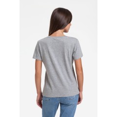 Футболка женская Artist Bear, серый меланж, S