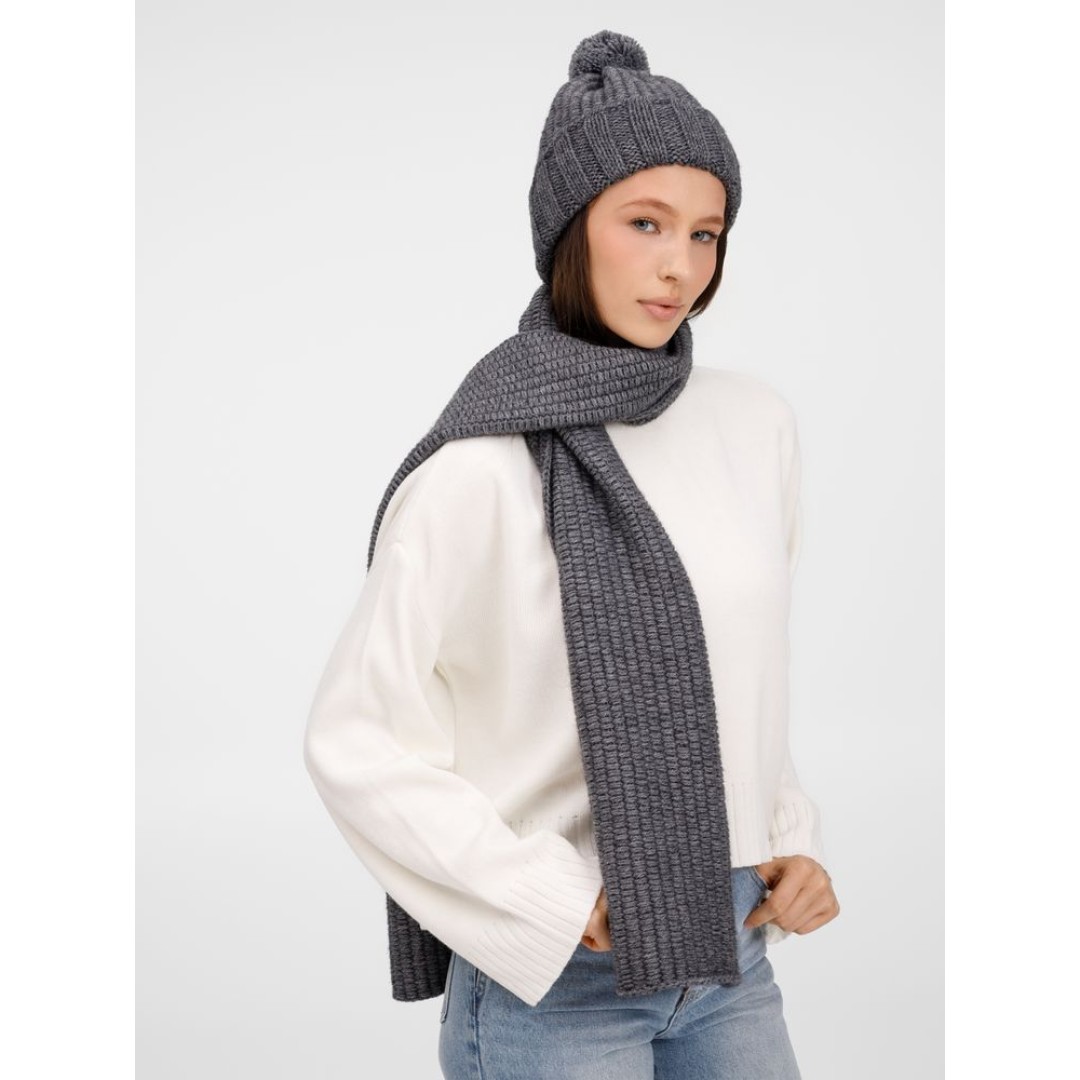 Шарф Frissonelle, серый меланж