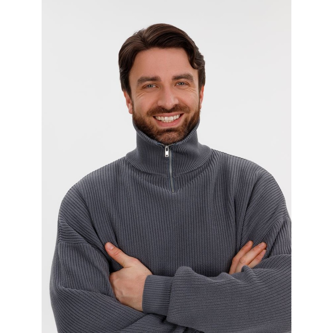 Джемпер Siluetti Birne, серый, размер S/M