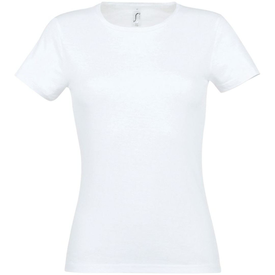 Футболка женская Miss 150 белая, XL