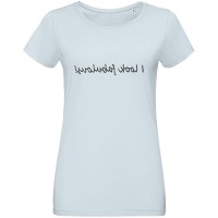 Футболка женская I Look Fabulous, голубая, S