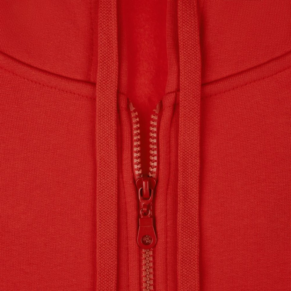 Толстовка на молнии с капюшоном Siverga Heavy 2.0, красная