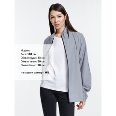 Ветровка Manifest 2.0 из светоотражающей ткани, серая, размер XS/S