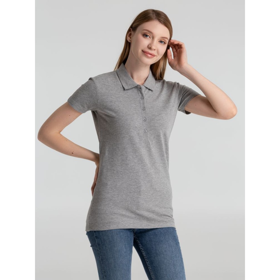 Рубашка поло женская Phoenix Women серый меланж, XXL