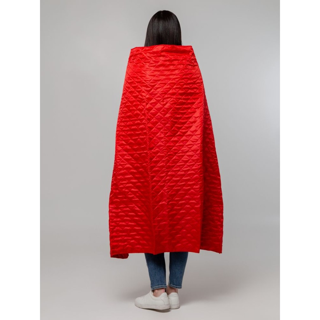Плед-пончо для пикника SnapCoat, красный