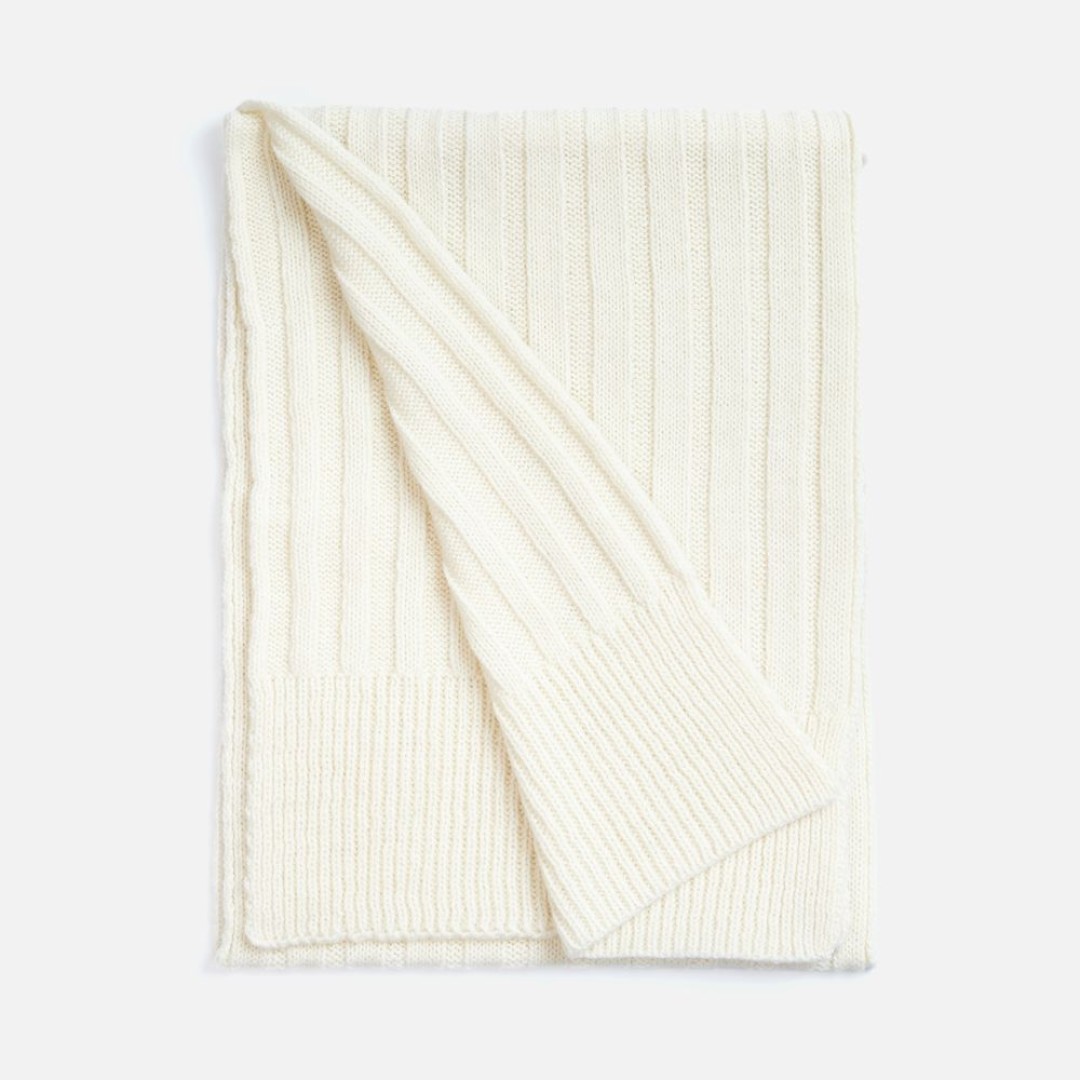 Шарф Bellish, белый (ванильный)