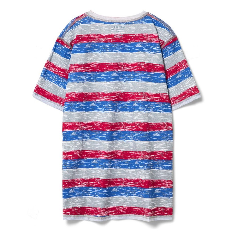 Футболка мужская RAYET двусторонняя, красный/синий, S