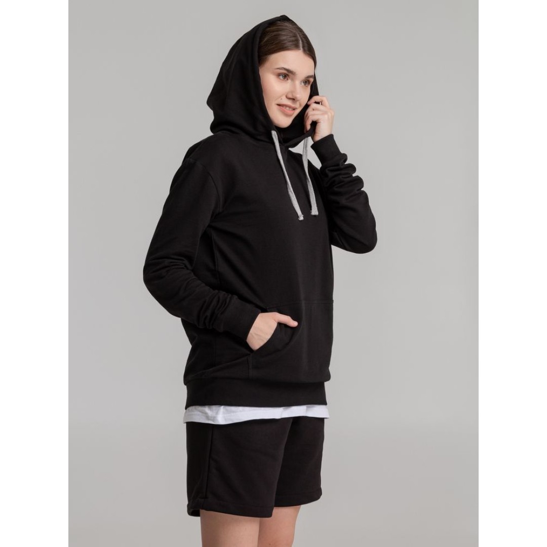 Толстовка с капюшоном Unit Kirenga, черная