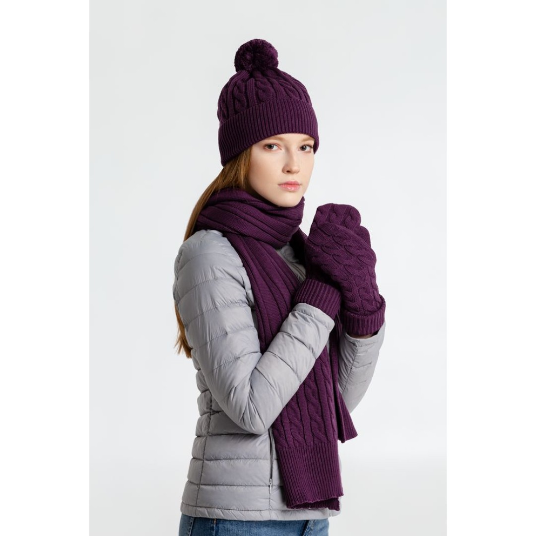 Варежки Heat Trick, баклажановые