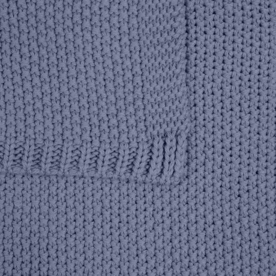 Плед Longview, серо-синий (сланец)