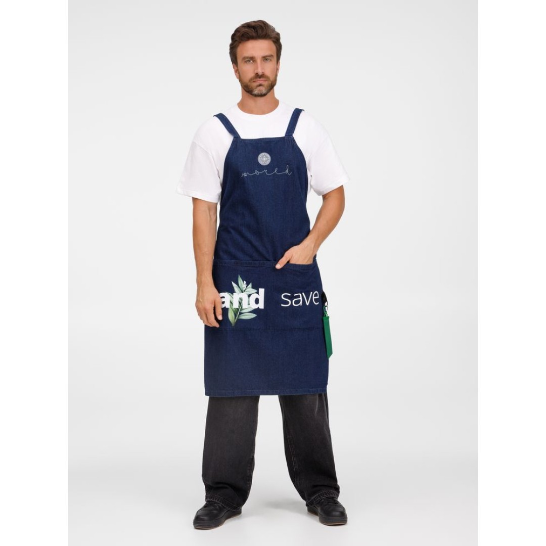 Фартук джинсовый E2, синий