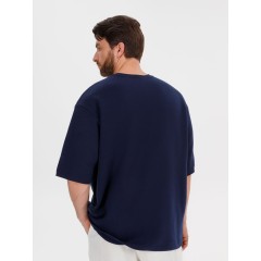 Джемпер с коротким рукавом Siluetti Volumica, темно-синий, размер XS/S