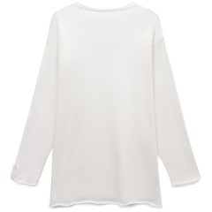 Лонгслив унисекс Siluetti Fuori, молочно-белый, размер S/M