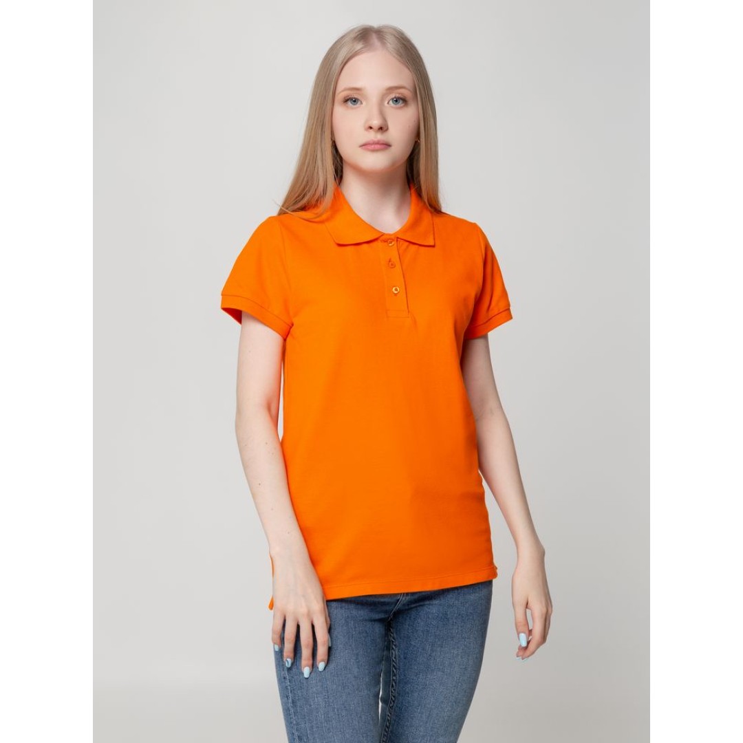 Рубашка поло женская Virma lady, оранжевая, S
