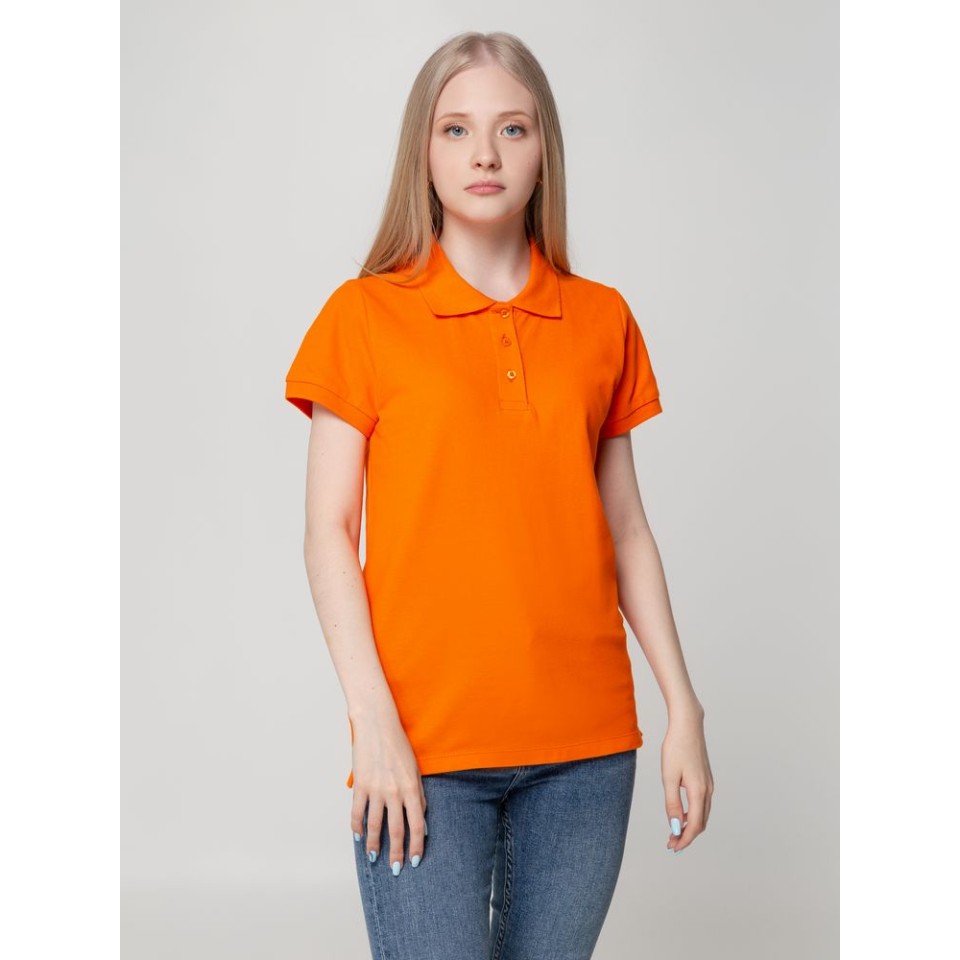 Рубашка поло женская Virma lady, оранжевая, XL