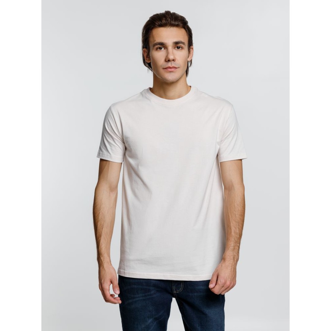 Футболка унисекс T-Bolka 160, молочно-белая, размер XS