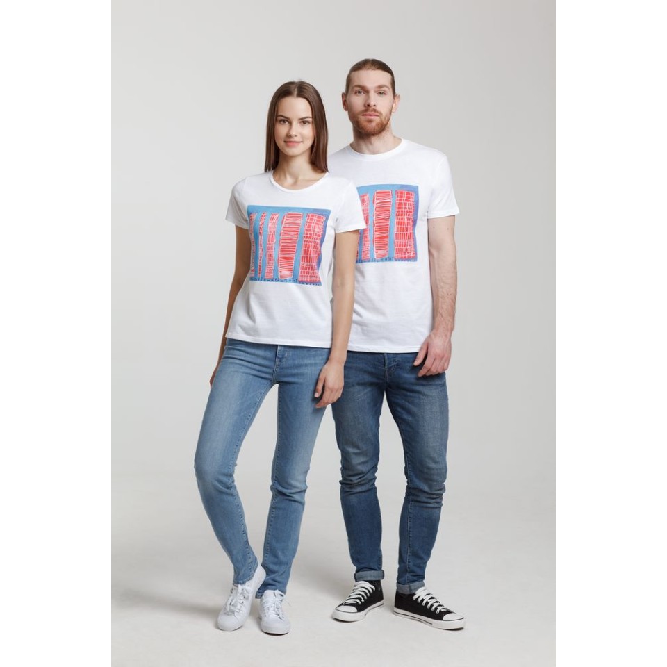 Футболка женская «Небоскребы», белая, S