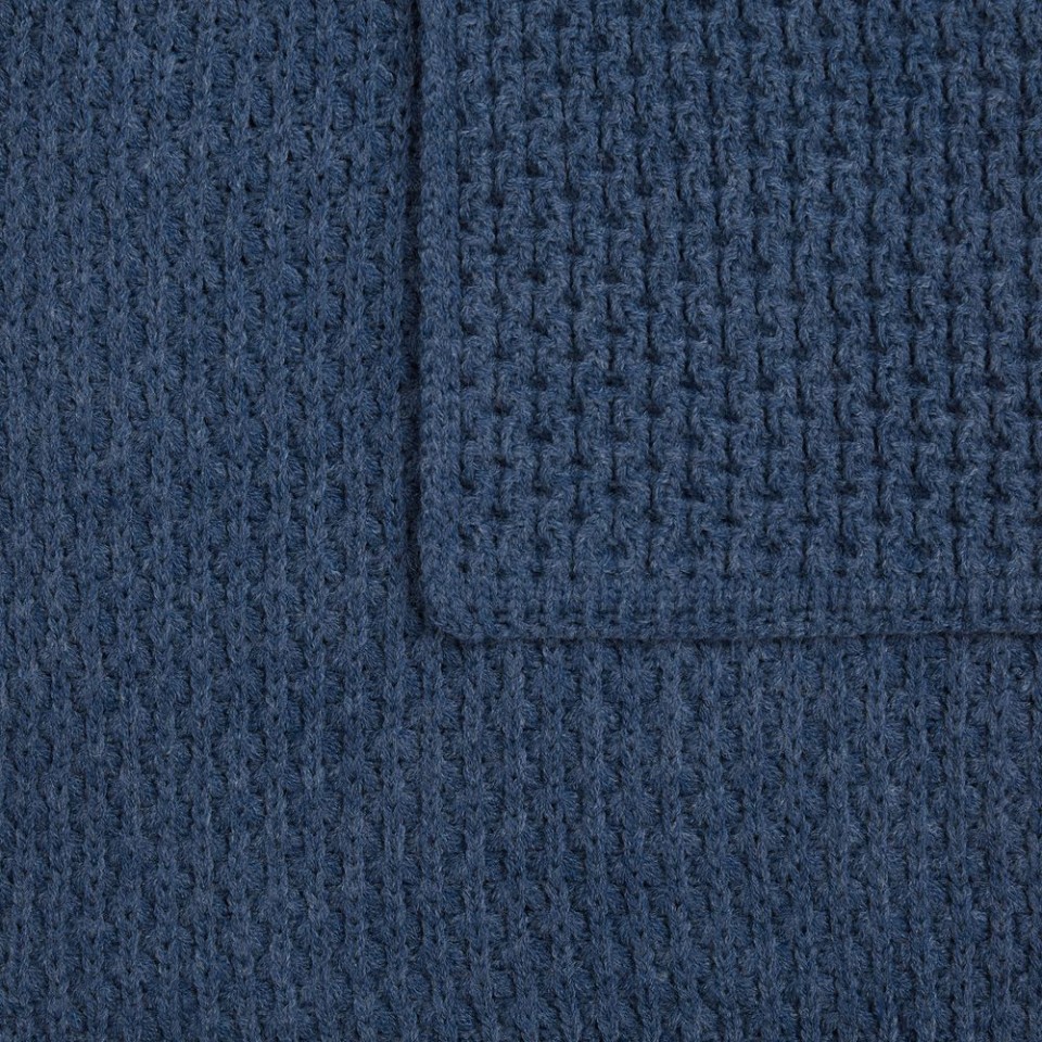 Плед Serenita, синий (джинс)