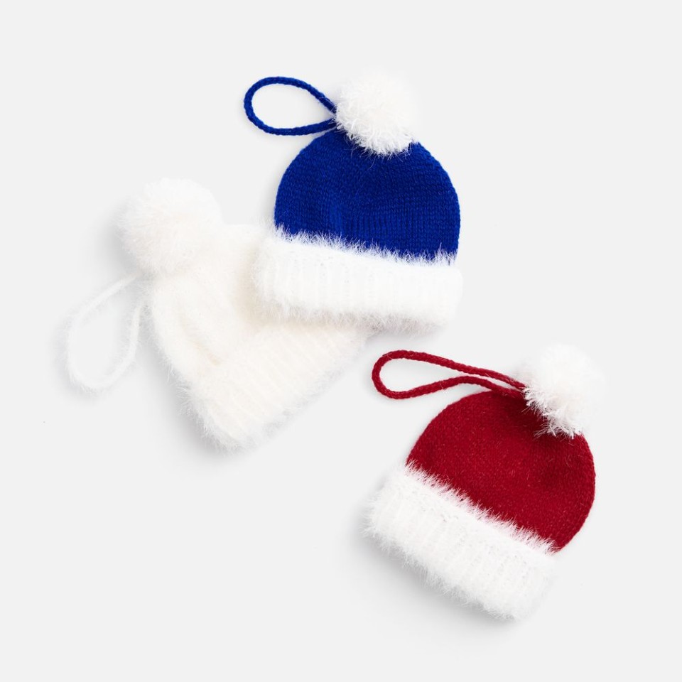 Подвеска на елку «Вьюжка», шапочка, синяя