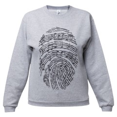 Толстовка «Код вселенной», серый меланж, M