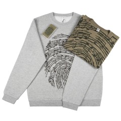 Толстовка «Код вселенной», серый меланж, M