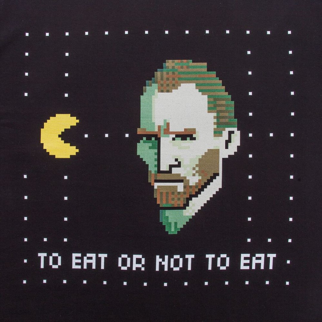 Футболка женская «Ван-Пакман», черная, L