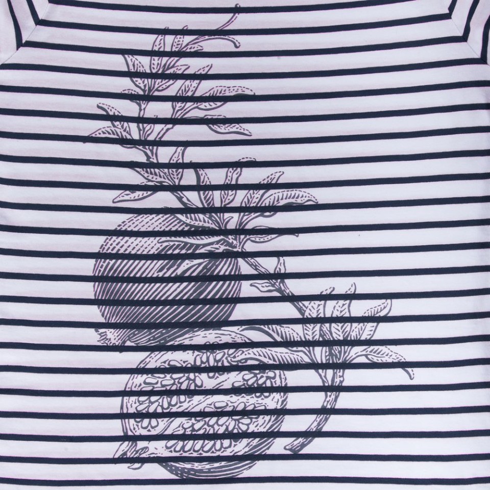 Футболка женская Grand Granat, белая с синим, M