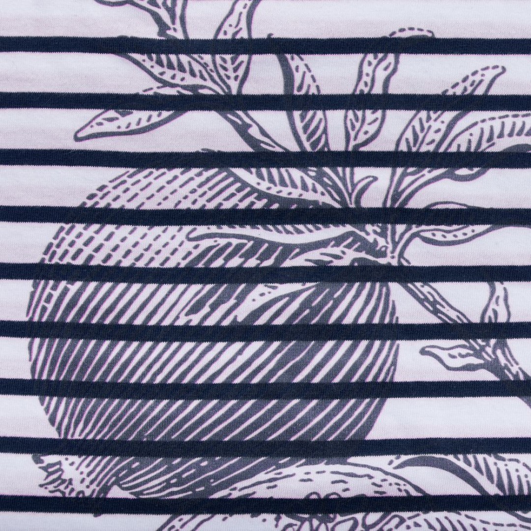 Футболка женская Grand Granat, белая с синим, XS