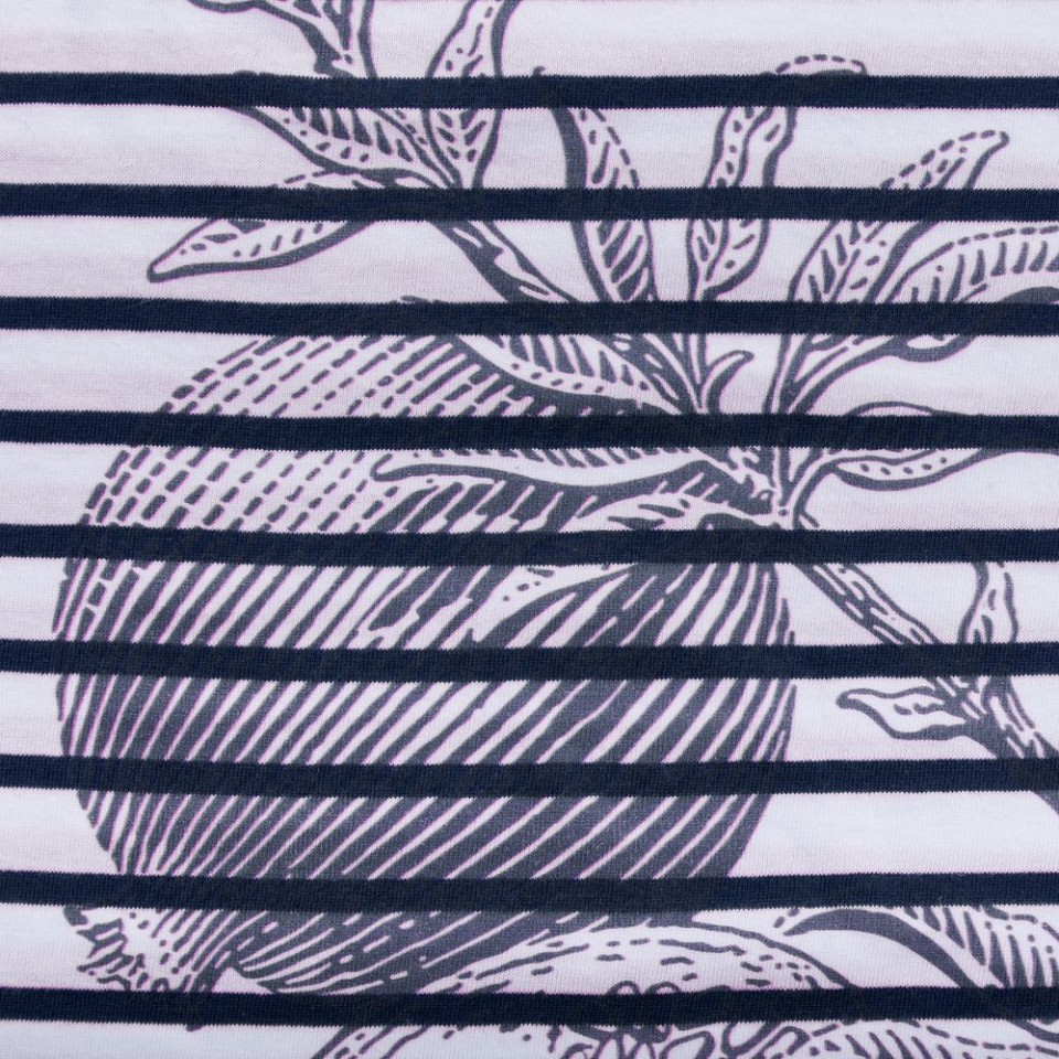 Футболка женская Grand Granat, белая с синим, M