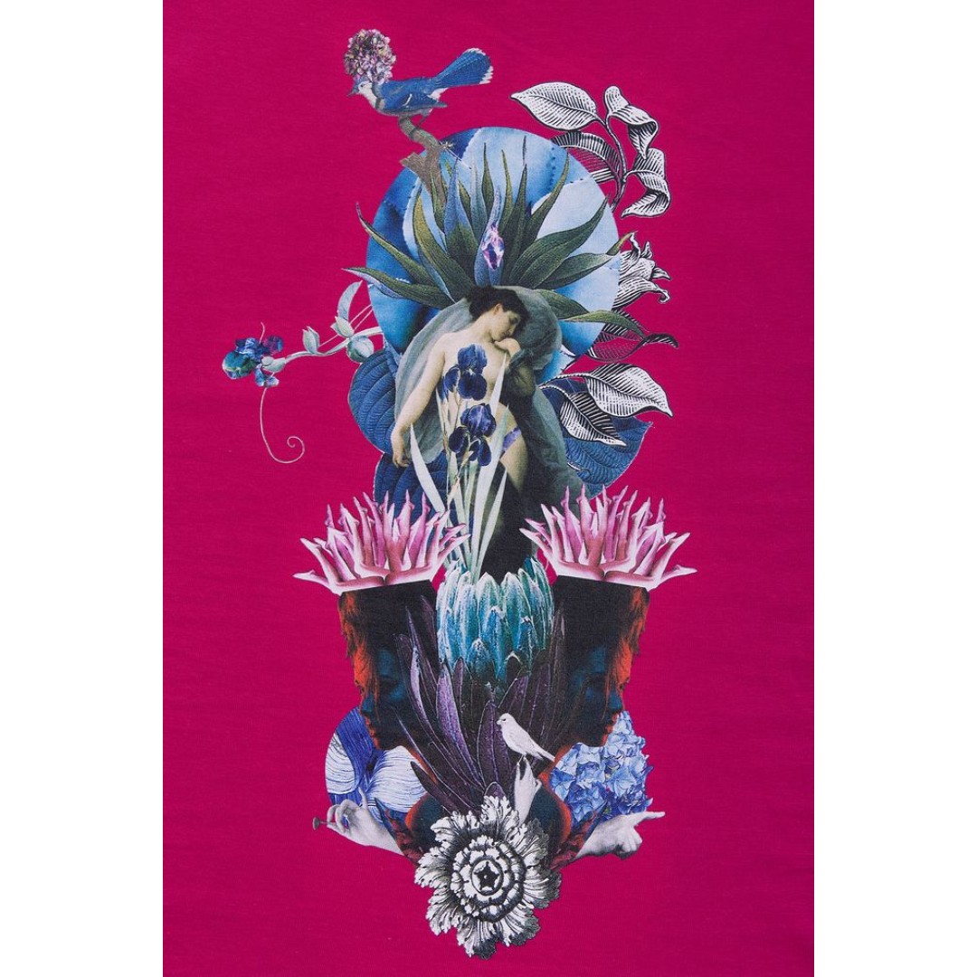 Футболка женская Beauty Sleep, ярко-розовая (фуксия), S