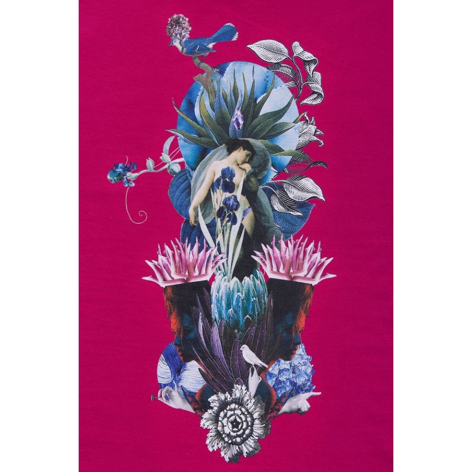 Футболка женская Beauty Sleep, ярко-розовая (фуксия), L