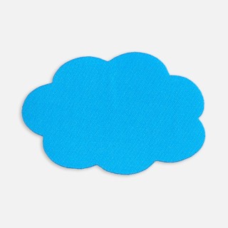 Наклейка тканевая Lunga Calum, L, голубая