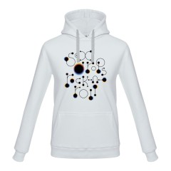 Толстовка с капюшоном No drugs, белая, S