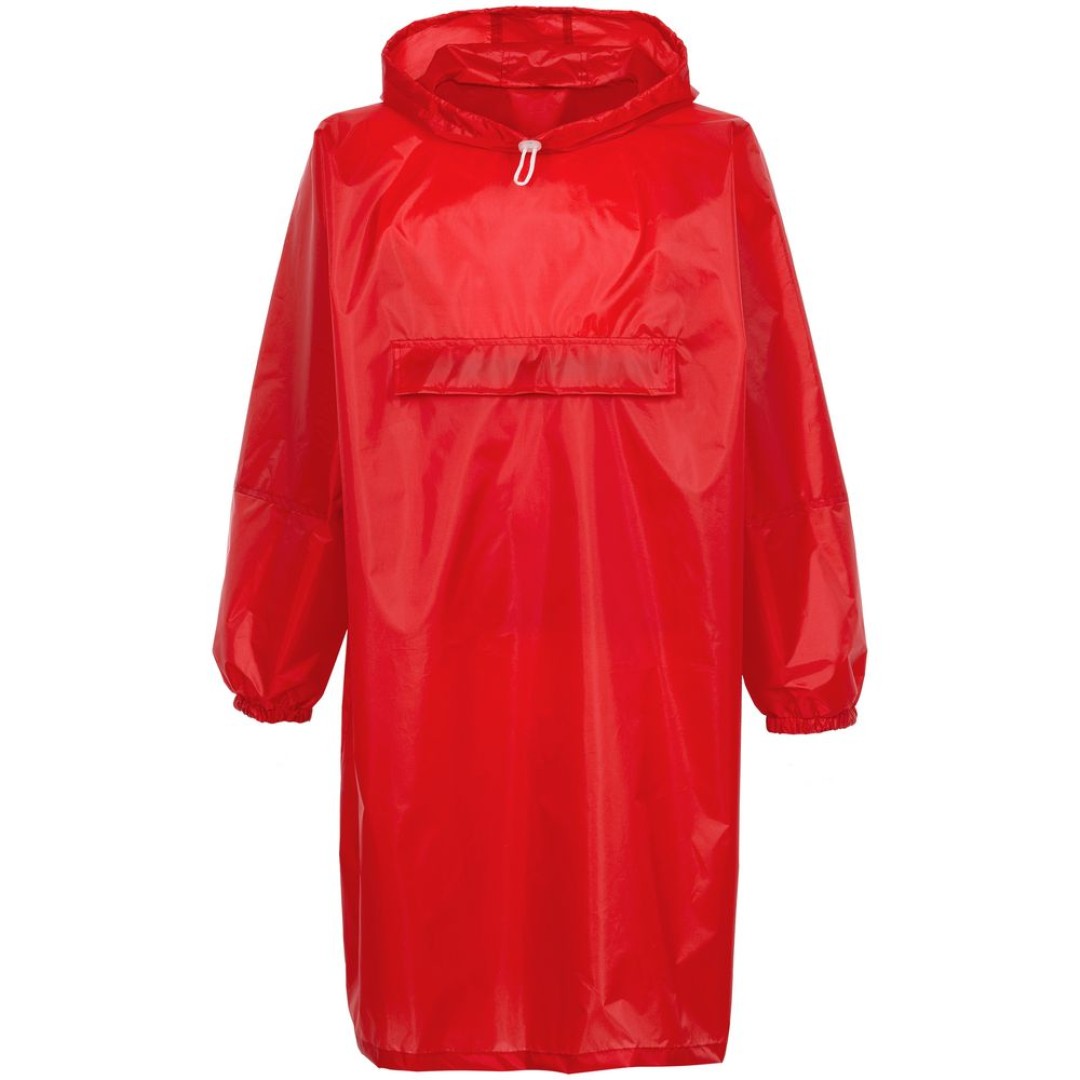 Дождевик-анорак Alatau, красный, единый
