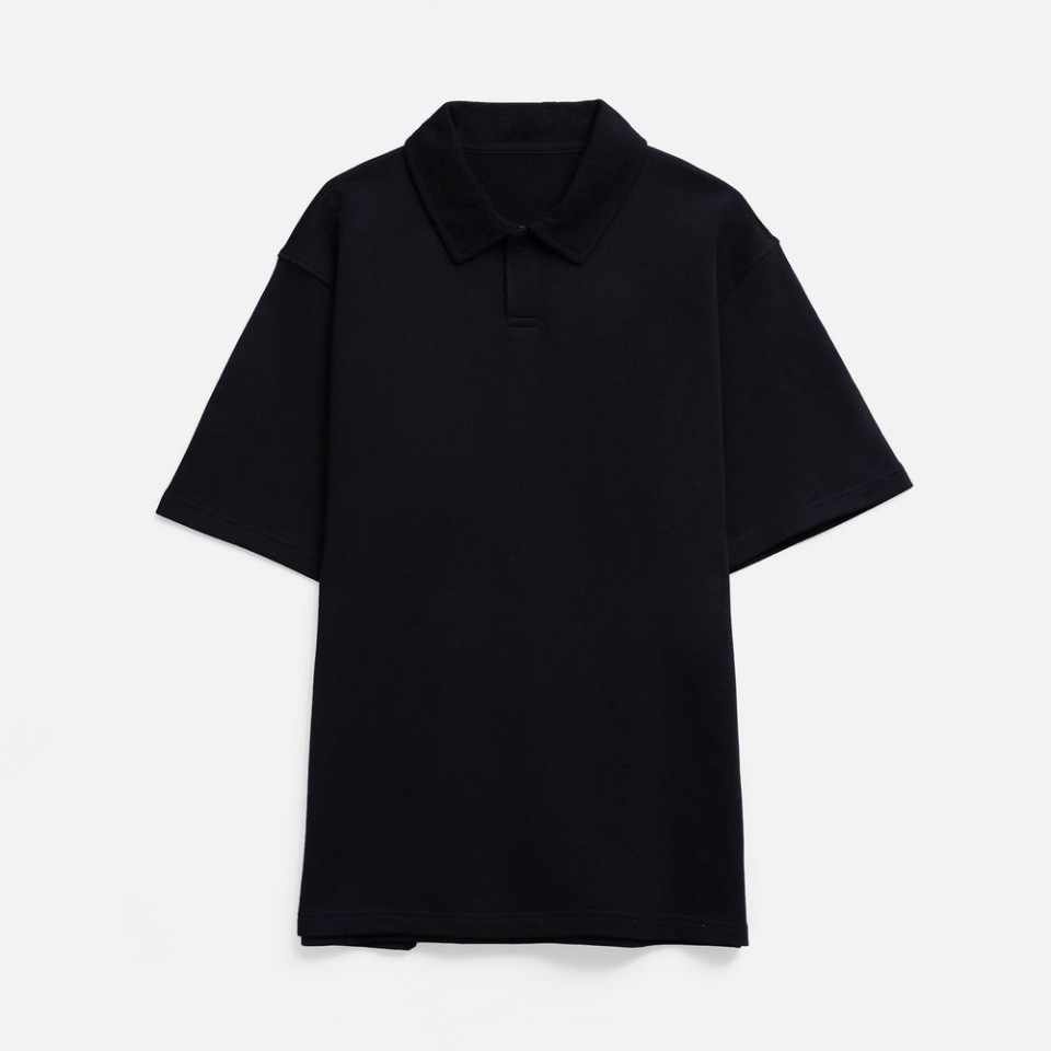 Рубашка поло унисекс Tiimi, черная, размер XS/S