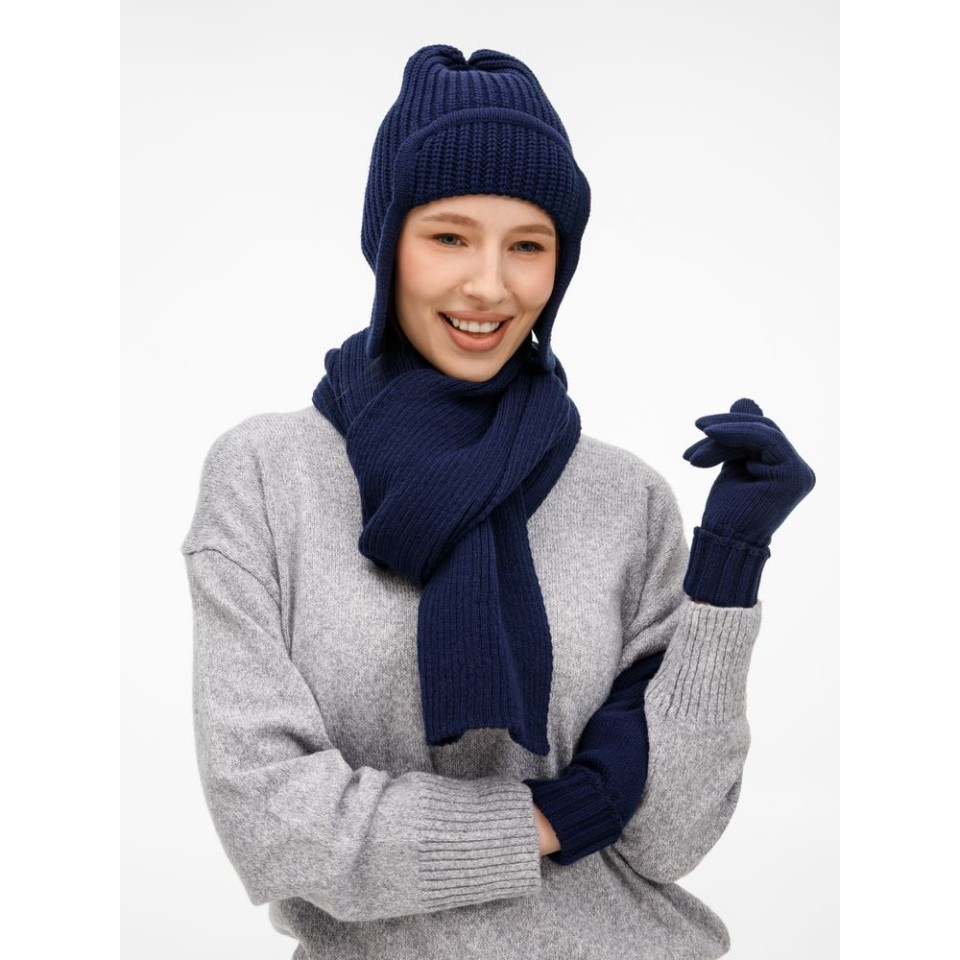 Перчатки Catch Match, темно-синие, размер S/M