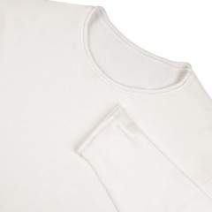 Лонгслив унисекс Siluetti Fuori, молочно-белый, размер S/M