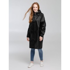 Дождевик с карманами «Плащ, плащ», черный, размер S
