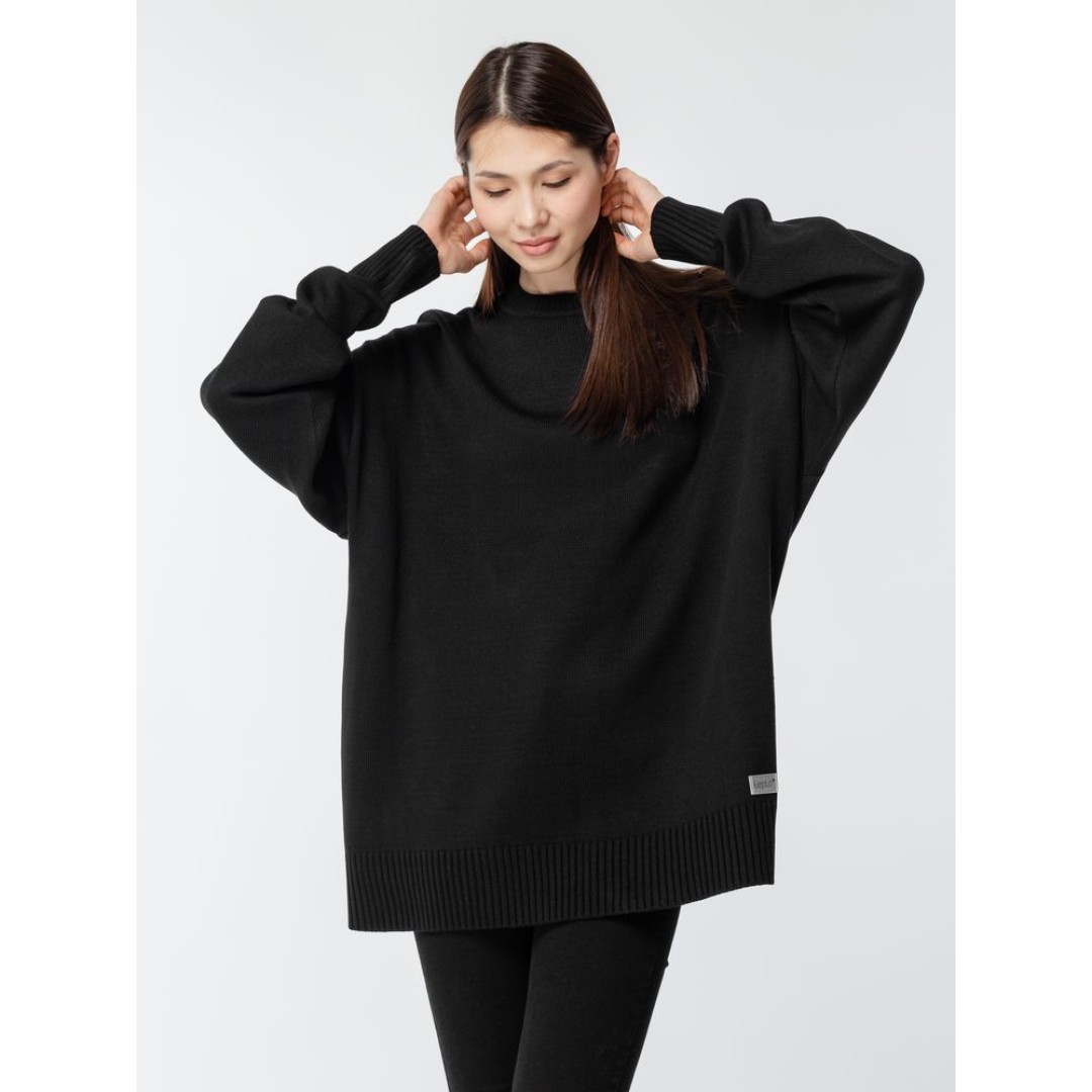 Джемпер оверсайз унисекс Stated в сумке, черный, размер S/M