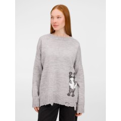 Джемпер Sharpick, серебристо-серый меланж, размер L/XL